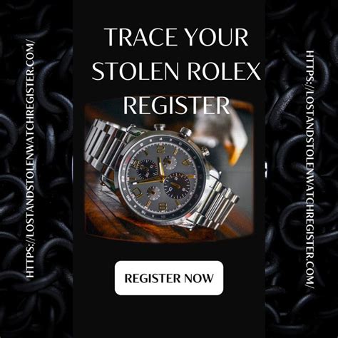 stolen rolex watch register|stolen rolex watch serial numbers.